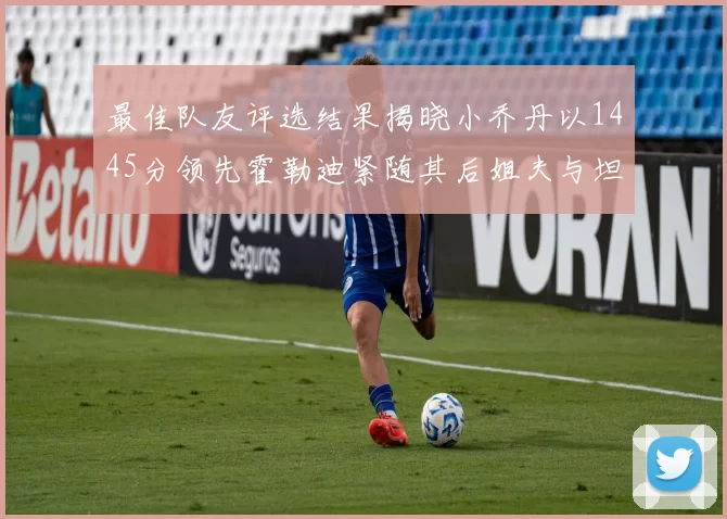 最佳队友评选结果揭晓小乔丹以1445分领先霍勒迪紧随其后姐夫与坦普尔并列第34位
